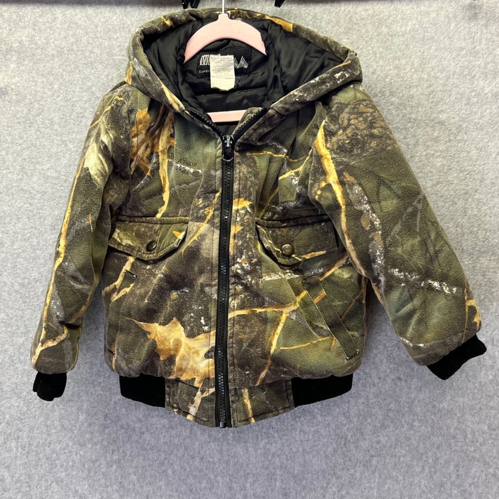 WFS Element Gear Little Kids Small Camo‎ Jacket Insulated Hooded Hunting Outdoor